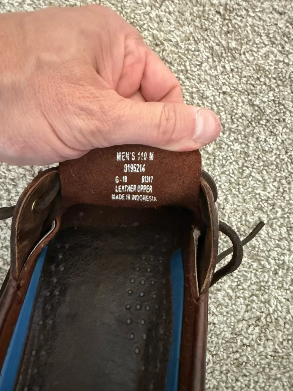 Sperry Dark Brown Leather Lace-Up Boat Shoes - Picture 6 of 8